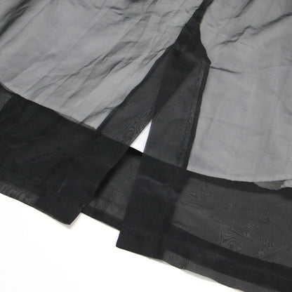 21春夏 メディ シアー トレンチスカート / MEDI SHEER TRENCH SKIRT ロングスカート フレア Aライン スリット コットン