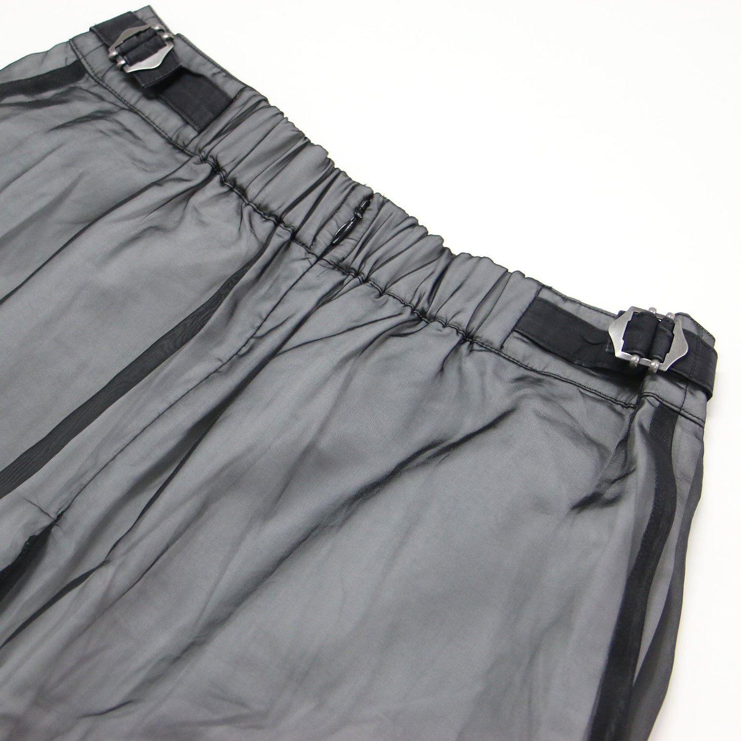 21春夏 メディ シアー トレンチスカート / MEDI SHEER TRENCH SKIRT ロングスカート フレア Aライン スリット コットン