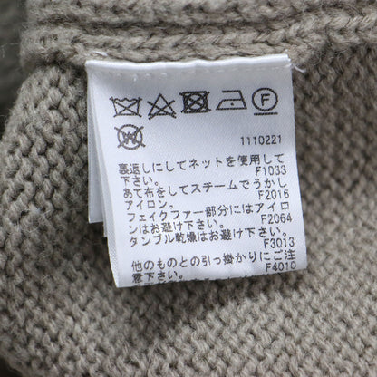 ファー ケーブルニット / FUR BRAID CABLE KNIT プルオーバー 長袖 ハイネック ウール