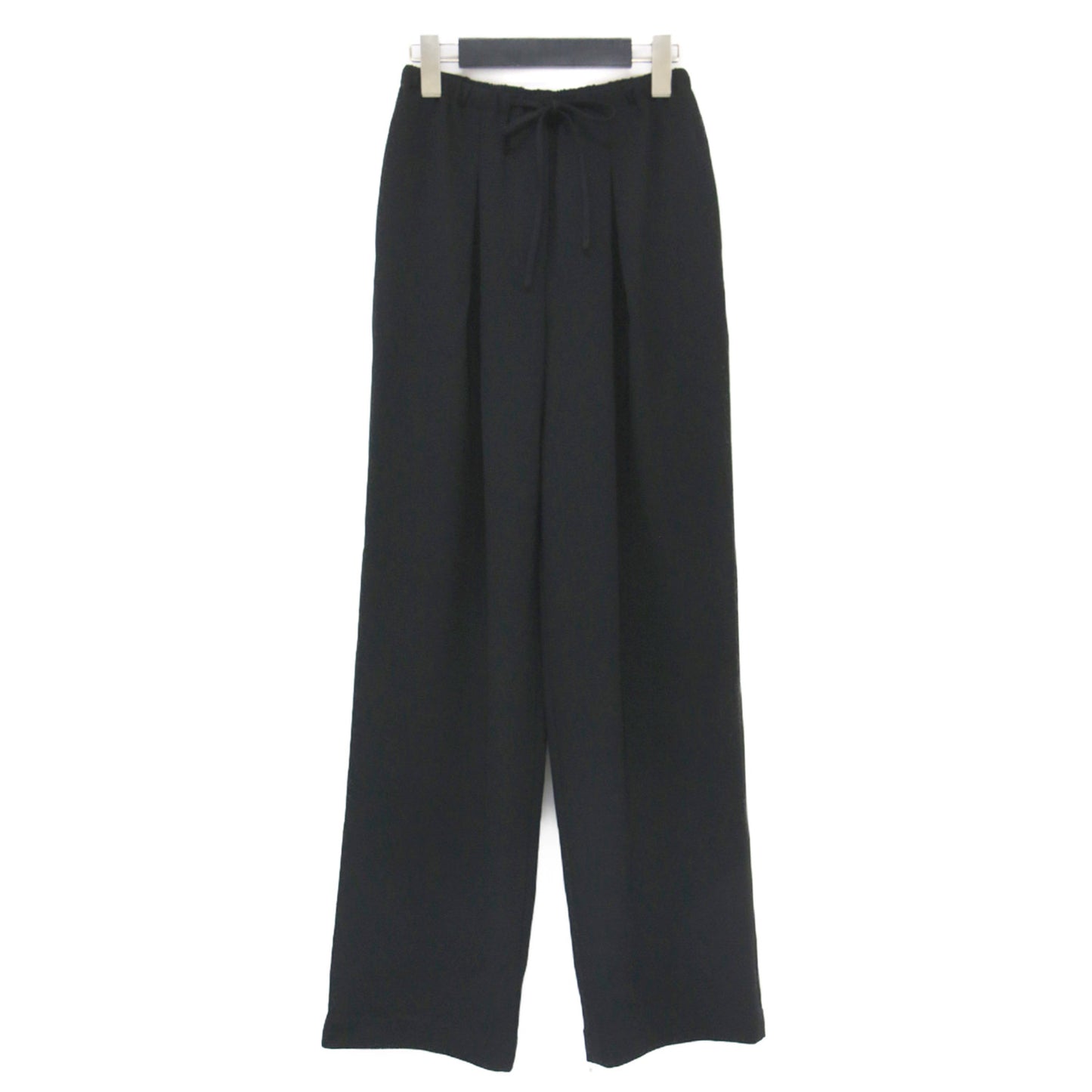 25春夏 クレープ プリーツ カジュアル パンツ / Admiral Crepe PLT Casual PNT ストレートシルエット ウエストゴム フラップポケット