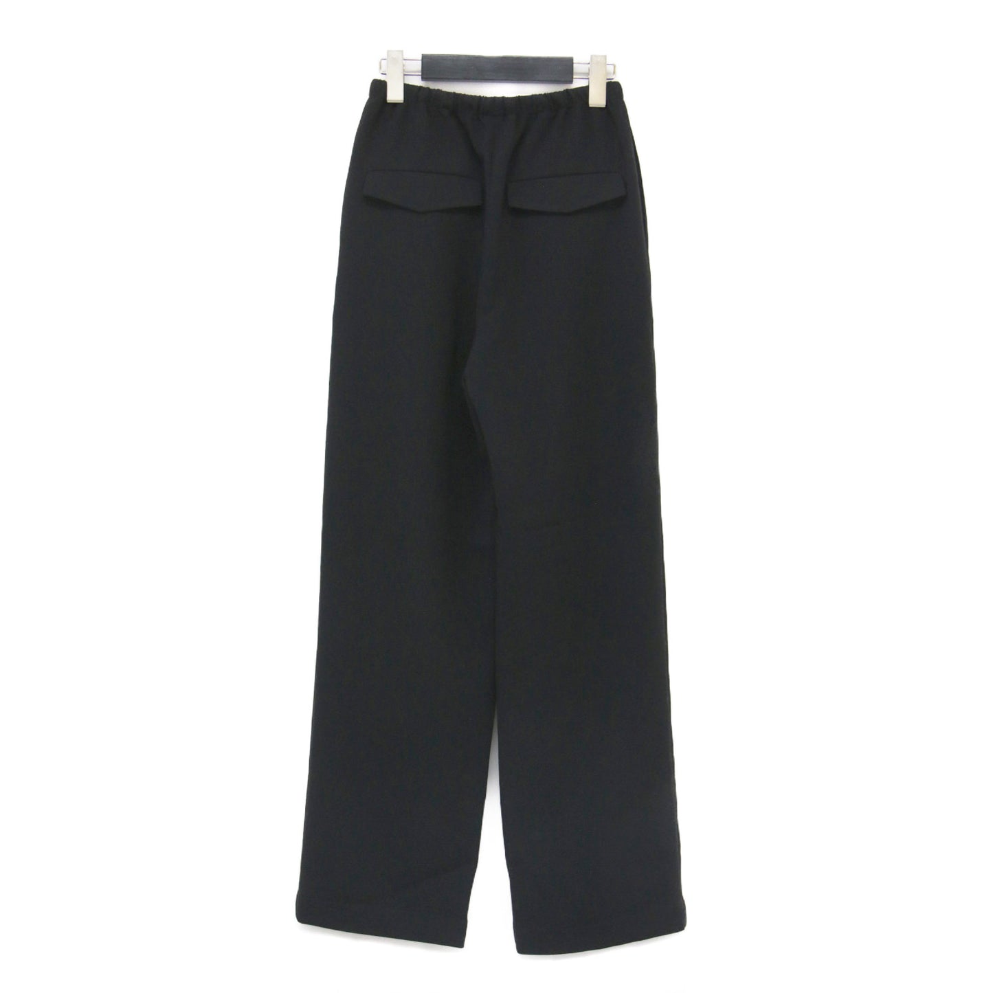 25春夏 クレープ プリーツ カジュアル パンツ / Admiral Crepe PLT Casual PNT ストレートシルエット ウエストゴム フラップポケット