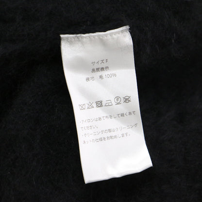 20秋冬 モヘヤ コンコン ベスト / ニット フレンチスリーブ Vネック ワイド ウール