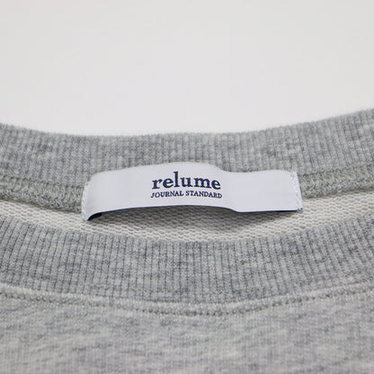 24秋冬 バイオミニ裏毛 ルーズ プルオーバー / スウェット Tシャツ ワイドスリーブ クルーネック カットオフ