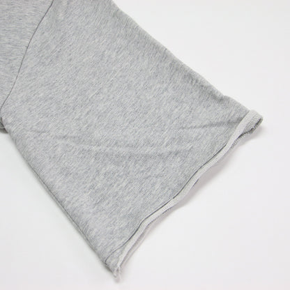 24秋冬 バイオミニ裏毛 ルーズ プルオーバー / スウェット Tシャツ ワイドスリーブ クルーネック カットオフ