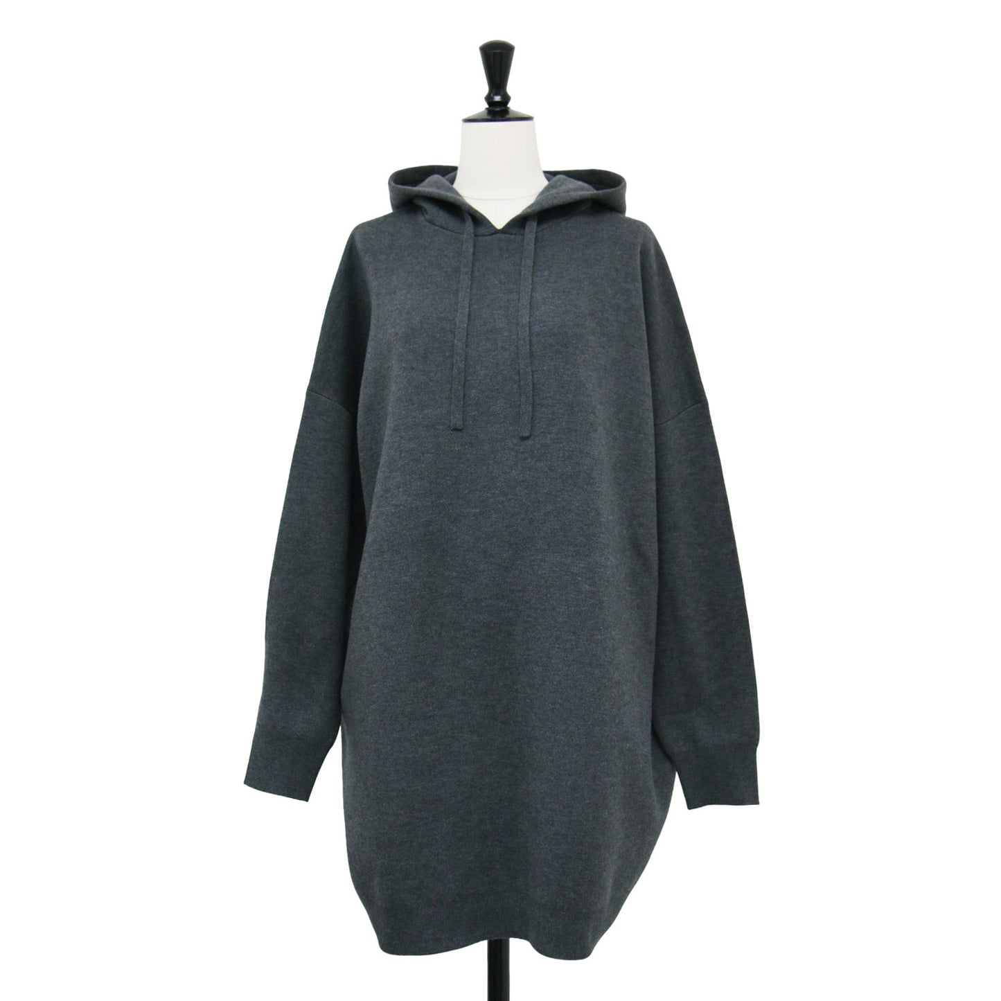 24秋冬 オーバーサイズ フーテッド ニット / プルオーバー パーカー  