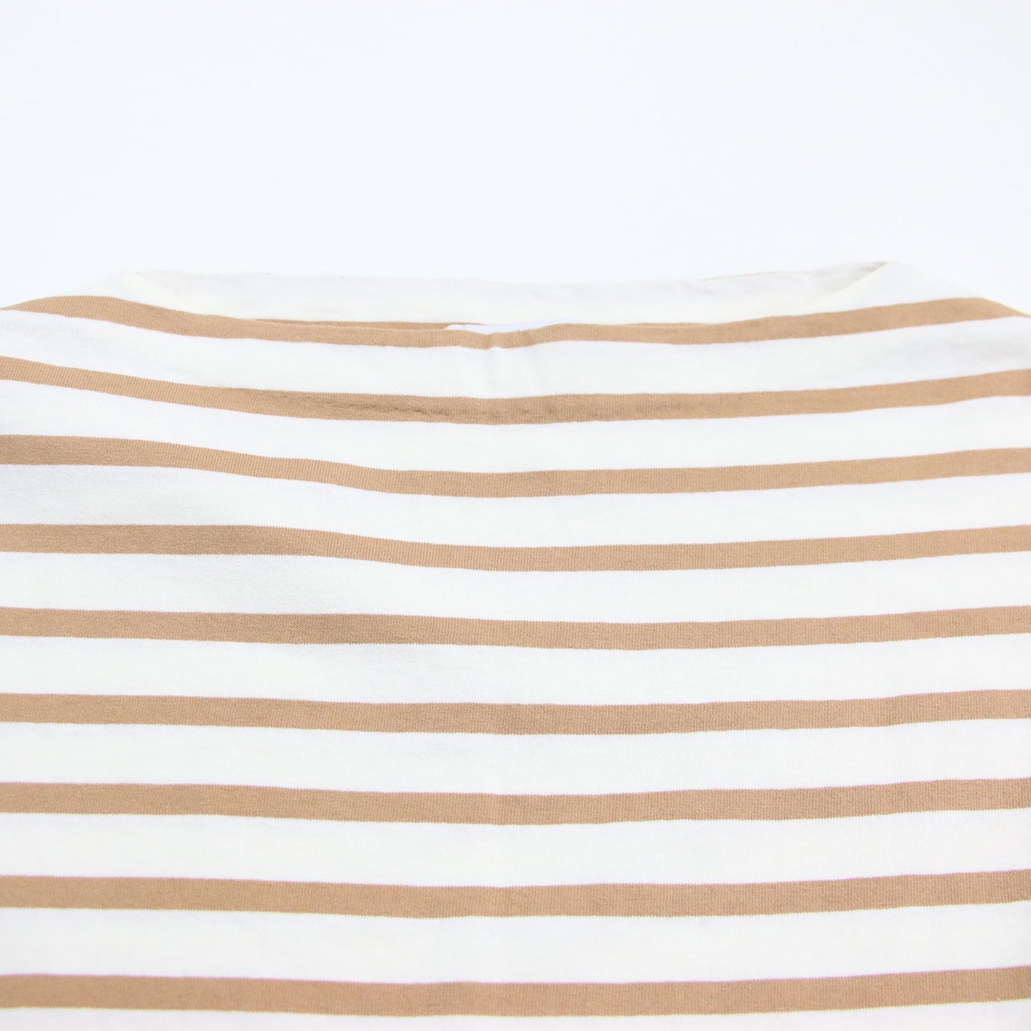 23春夏 ボーダービッグTEE / プルオーバー ワイド ボートネック 半袖 ドロップショルダー コットン ウォッシャブル