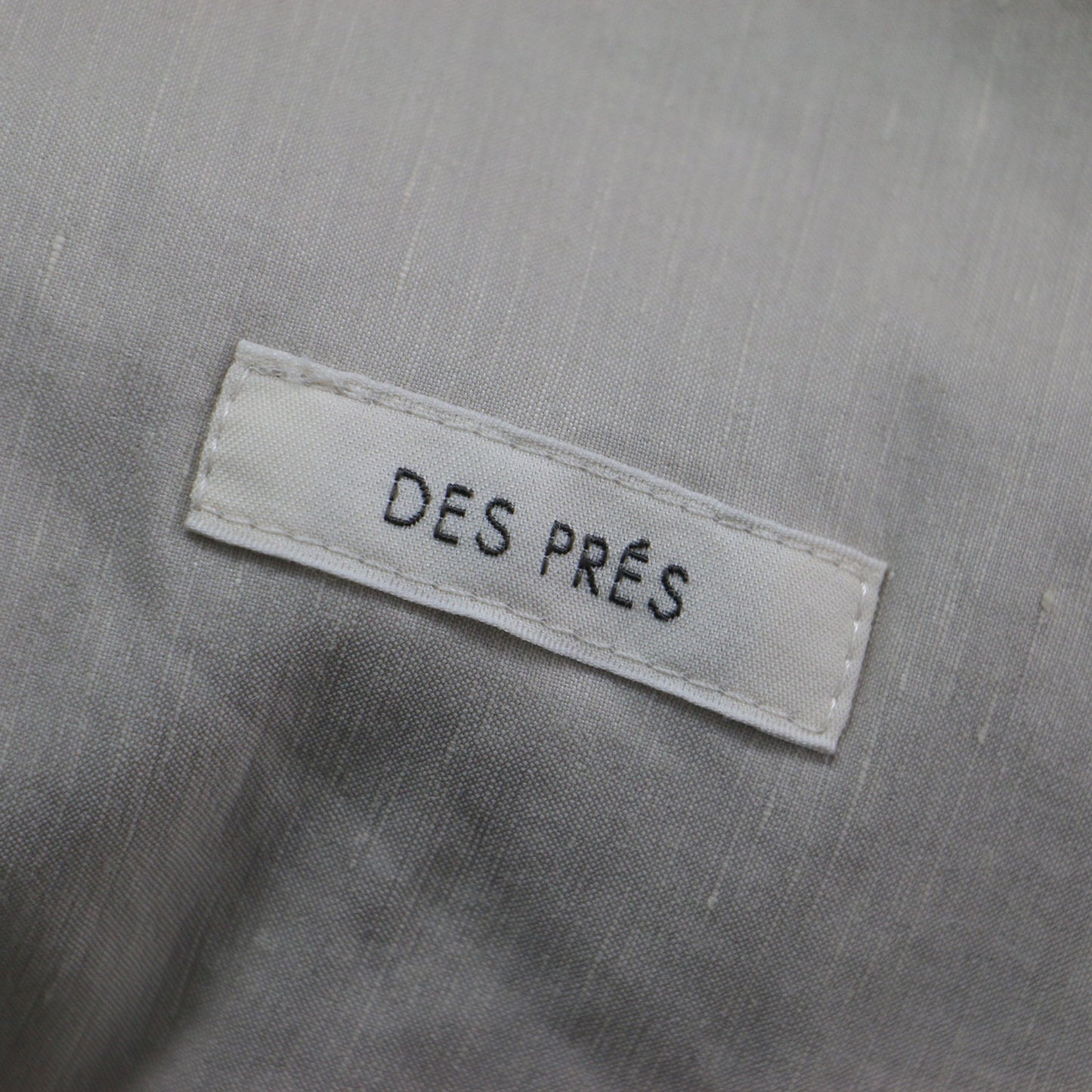 23春夏 リネン ナイロン ストレッチ セミワイドパンツ / ストレート センタープレス アジャスト ギャザー