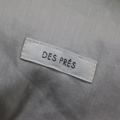 23春夏 リネン ナイロン ストレッチ セミワイドパンツ / ストレート センタープレス アジャスト ギャザー