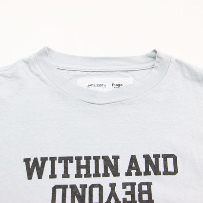 × Plage 別注 ロゴ プリント Tシャツ / カットソー 半袖 クルーネック ワイド コットン