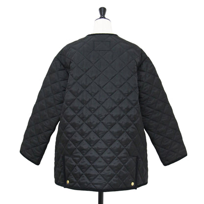 アークリー Aライン ミドル丈 キルティングジャケット / ARKLEY A-LINE MIDDLE コート 長袖 ノーカラー Aライン 金ボタン 定番