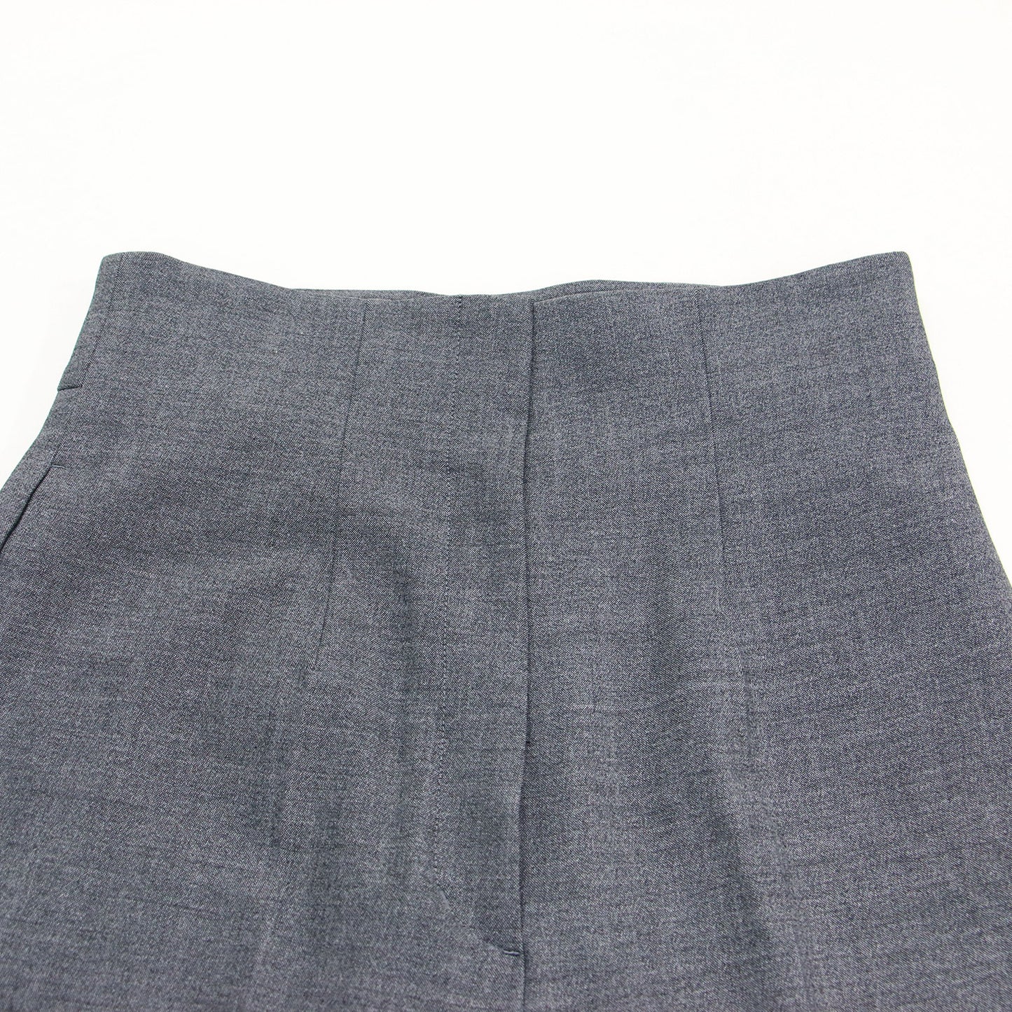 25春夏 ハイウエスト フレア パンツ / ワイドパンツ フレア センタープレス ストレッチ