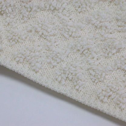 25春夏 パイルジャカード ショート カーディガン / ニット 長袖 コンパクト Vネック ジャガード フリンジ