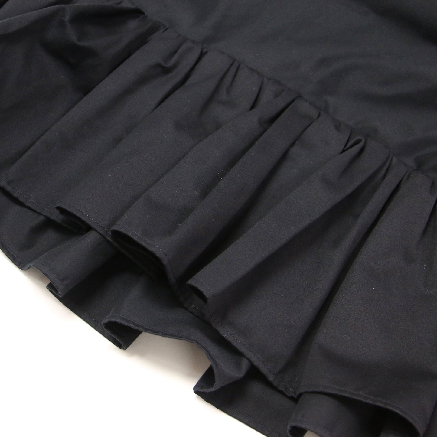 24春夏 ルミエールモールスキン ラッフルチュチュ / ブラウス 7分袖 ギャザー ペプラム コットン