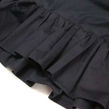 24春夏 ルミエールモールスキン ラッフルチュチュ / ブラウス 7分袖 ギャザー ペプラム コットン