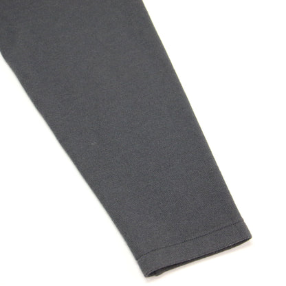 23秋冬 ブラッシュドライニング ショート カーディガン / プルオーバー コンパクト丈 クルーネック ボクシー メタルボタン 裏起毛 ジャージー