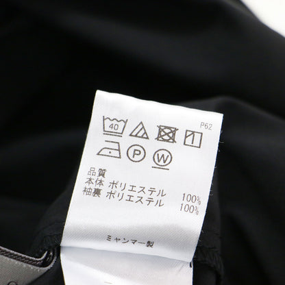 25春夏 ボリュームスリーブ ワンピース / FINE MOVE ドレス ミモレ丈 Aライン フレア クルーネック 半袖 パフスリーブ バックファスナー ウォッシャブル