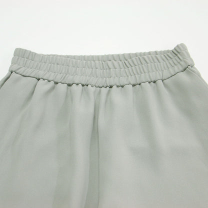 24秋冬 パルミラ パンツ / PALMIRA PANTS ワイドパンツ ウエストゴム フレア ギャザー ストレッチ