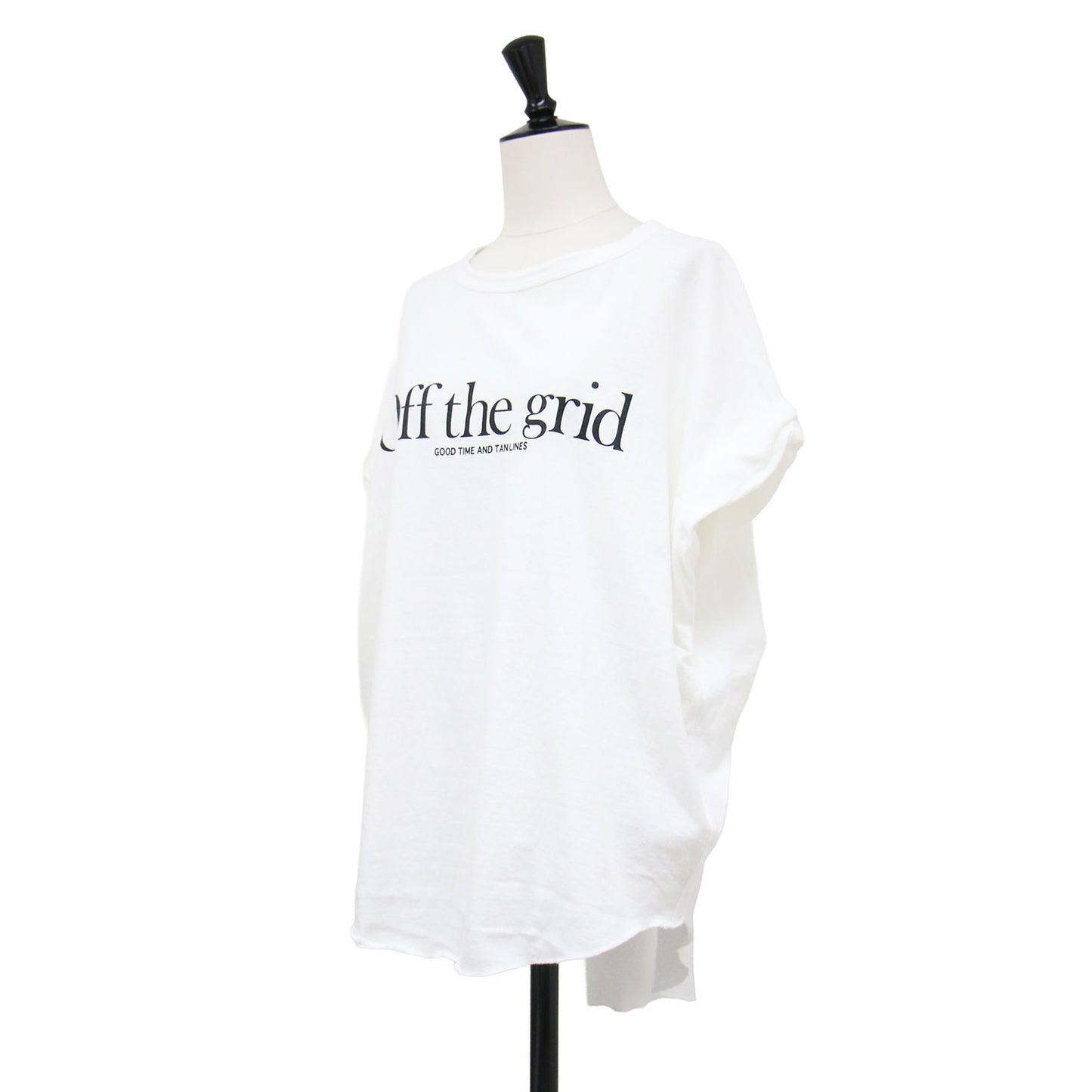 × L'Appartement 25春夏 ロゴプリント Tシャツ / Off the grid T-shirt プルオーバー ラウンドネック 半袖 フレンチスリーブ コットン