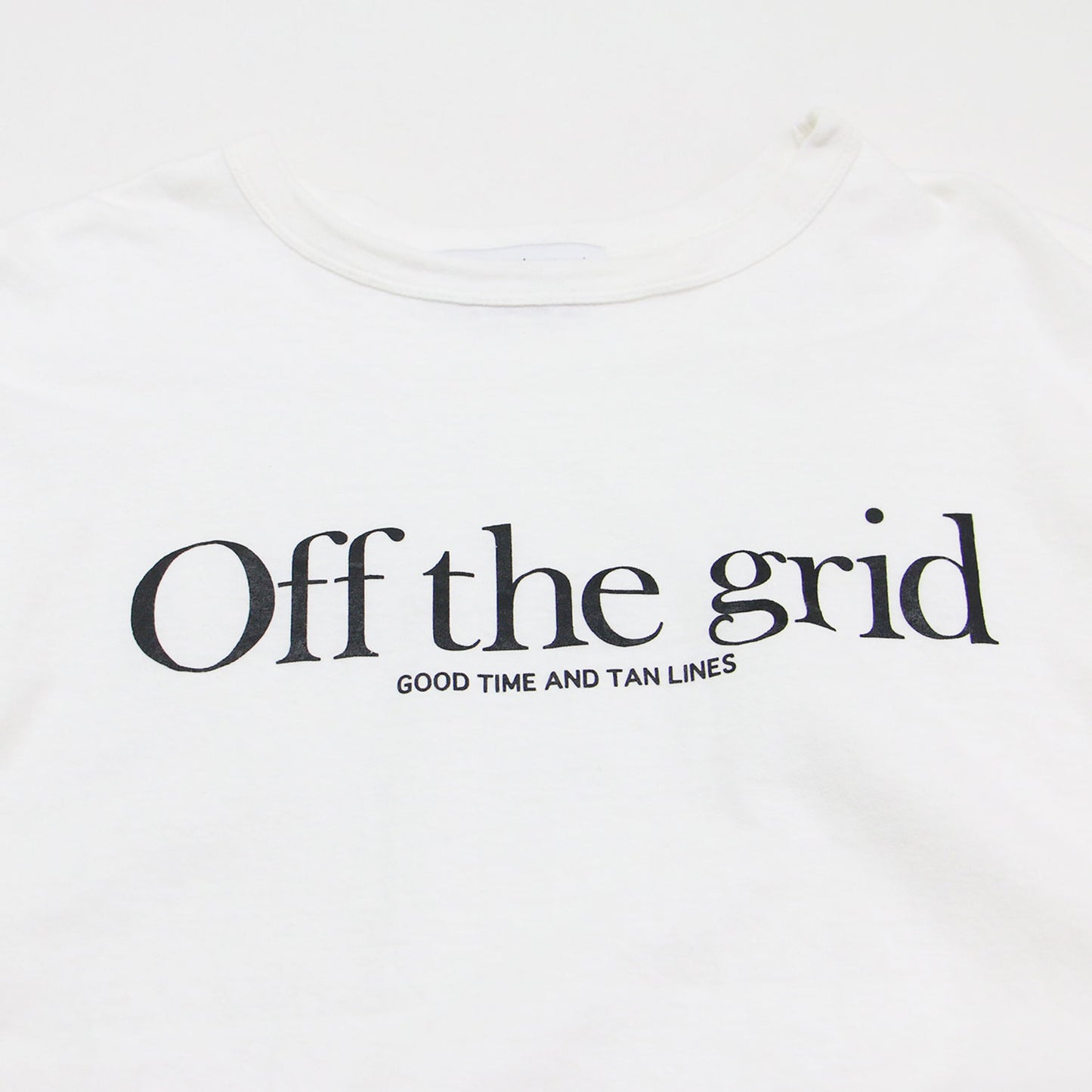 × L'Appartement 25春夏 ロゴプリント Tシャツ / Off the grid T-shirt プルオーバー ラウンドネック 半袖 フレンチスリーブ コットン