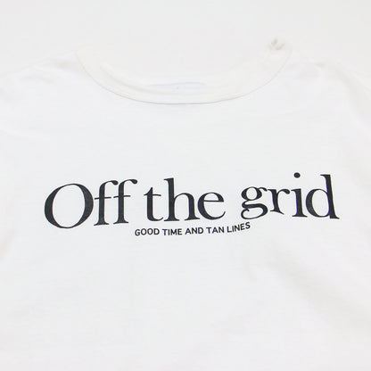 × L'Appartement 25春夏 ロゴプリント Tシャツ / Off the grid T-shirt プルオーバー ラウンドネック 半袖 フレンチスリーブ コットン