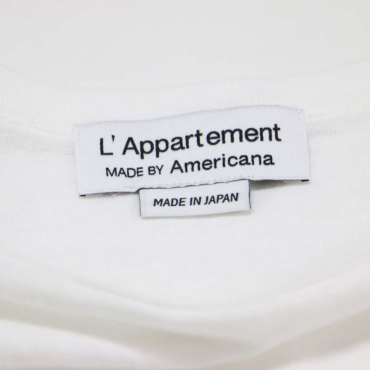 × L'Appartement 25春夏 ロゴプリント Tシャツ / Off the grid T-shirt プルオーバー ラウンドネック 半袖 フレンチスリーブ コットン