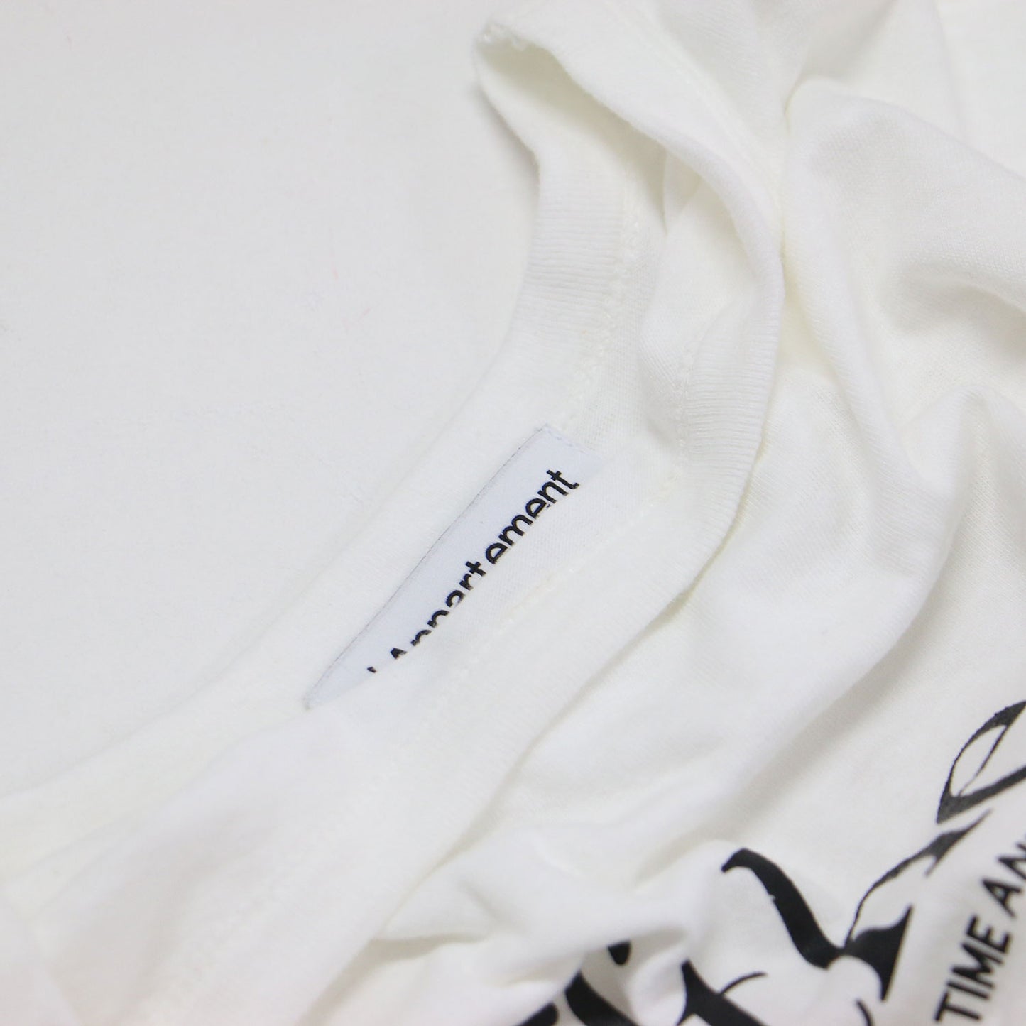 × L'Appartement 25春夏 ロゴプリント Tシャツ / Off the grid T-shirt プルオーバー ラウンドネック 半袖 フレンチスリーブ コットン