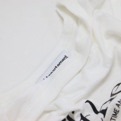 × L'Appartement 25春夏 ロゴプリント Tシャツ / Off the grid T-shirt プルオーバー ラウンドネック 半袖 フレンチスリーブ コットン