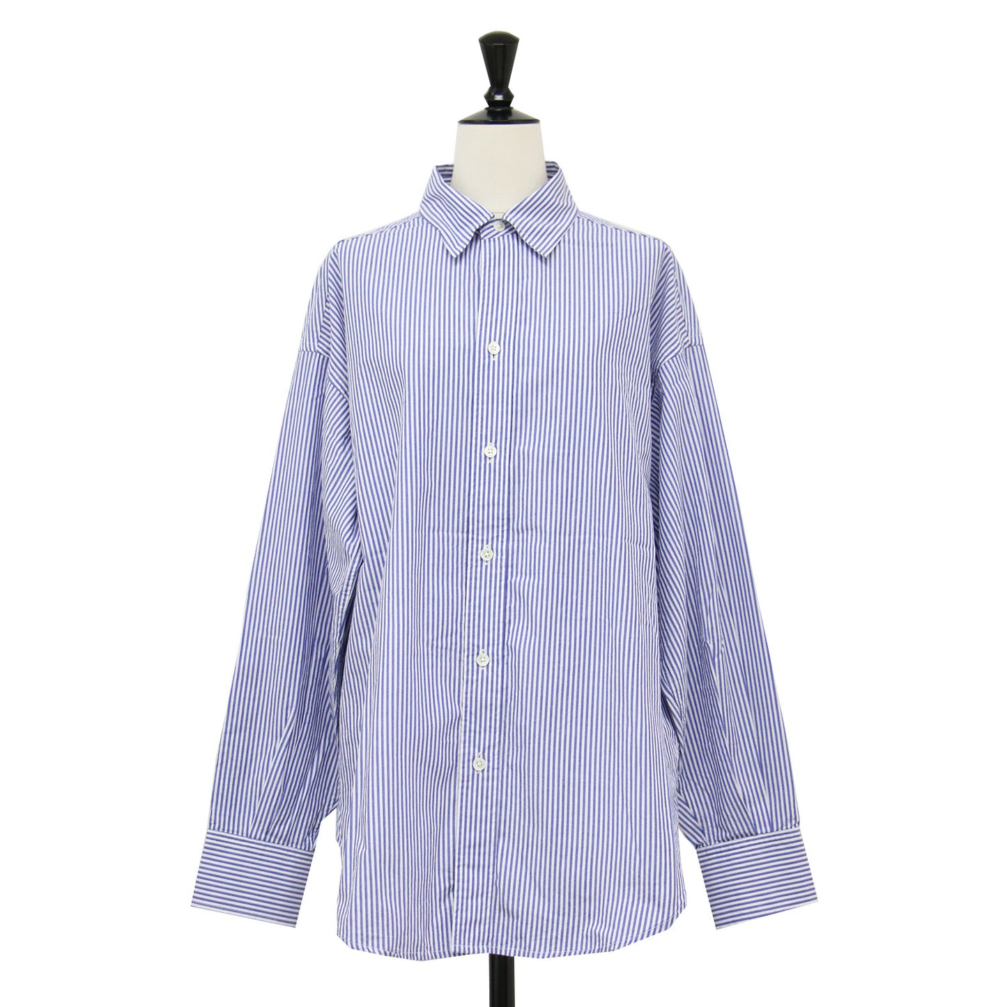 25春夏 ストライプ コットン シャツ / Washed Relax Shirts ブラウス 長袖 オーバーサイズ