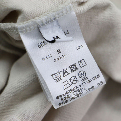 × NANO universe 24春夏 USAコットン 天竺Tシャツ / ロンT クルーネック オーバーサイズ ドロップショルダー ロゴ コットン ストレッチ