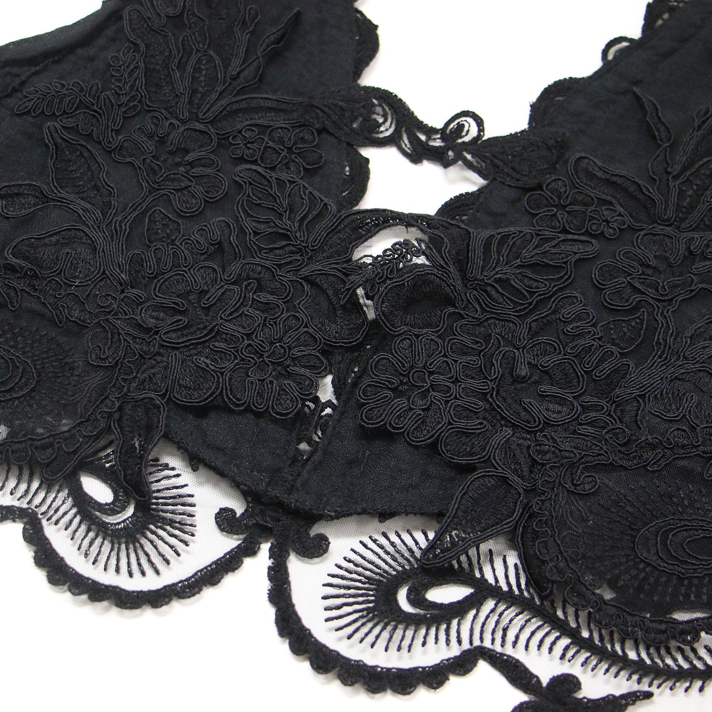 25春夏 レース ビスチェ / BRA TOP ブラウス ノースリーブ Vライン フラワー 刺繍 コットン