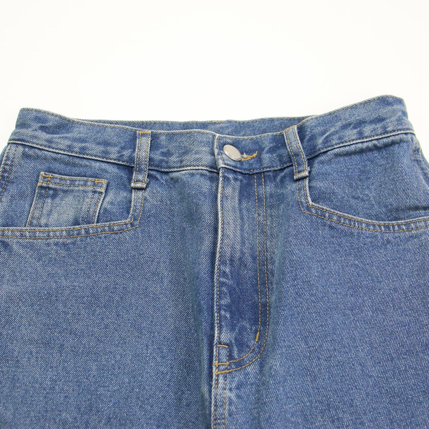 25春夏 フラワー エンブロイダリー デニム パンツ / ワイドパンツ ハイウエスト ストレート 花柄 刺繍 コットン