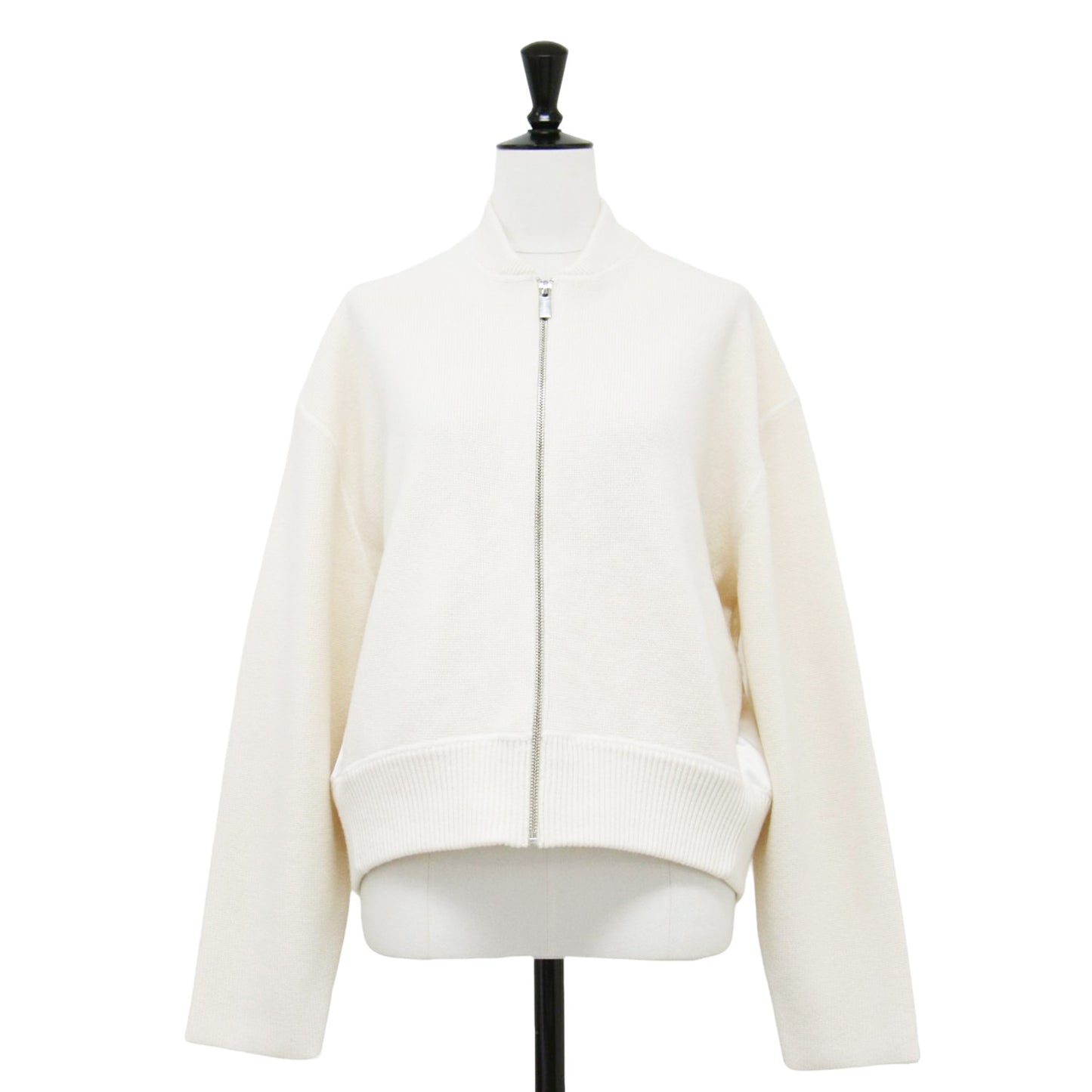 24秋冬 ボンバー フェルト 切替 ニット ブルゾン / Chelsea Satin Combo Kensie ジャケット 長袖 ギャザー ドロップショルダー ウール カシミヤ