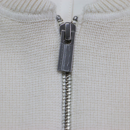 24秋冬 ボンバー フェルト 切替 ニット ブルゾン / Chelsea Satin Combo Kensie ジャケット 長袖 ギャザー ドロップショルダー ウール カシミヤ