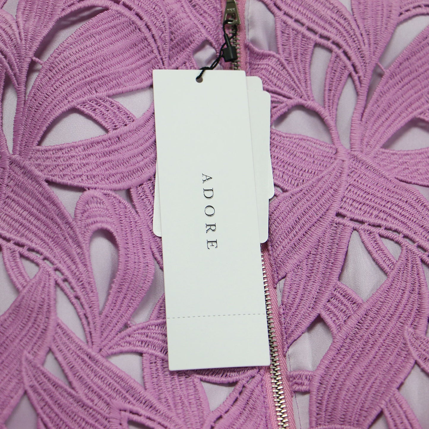 22秋冬 モダンリーフレース Aライン ワンピース / ロングワンピース Vネック ノースリーブ