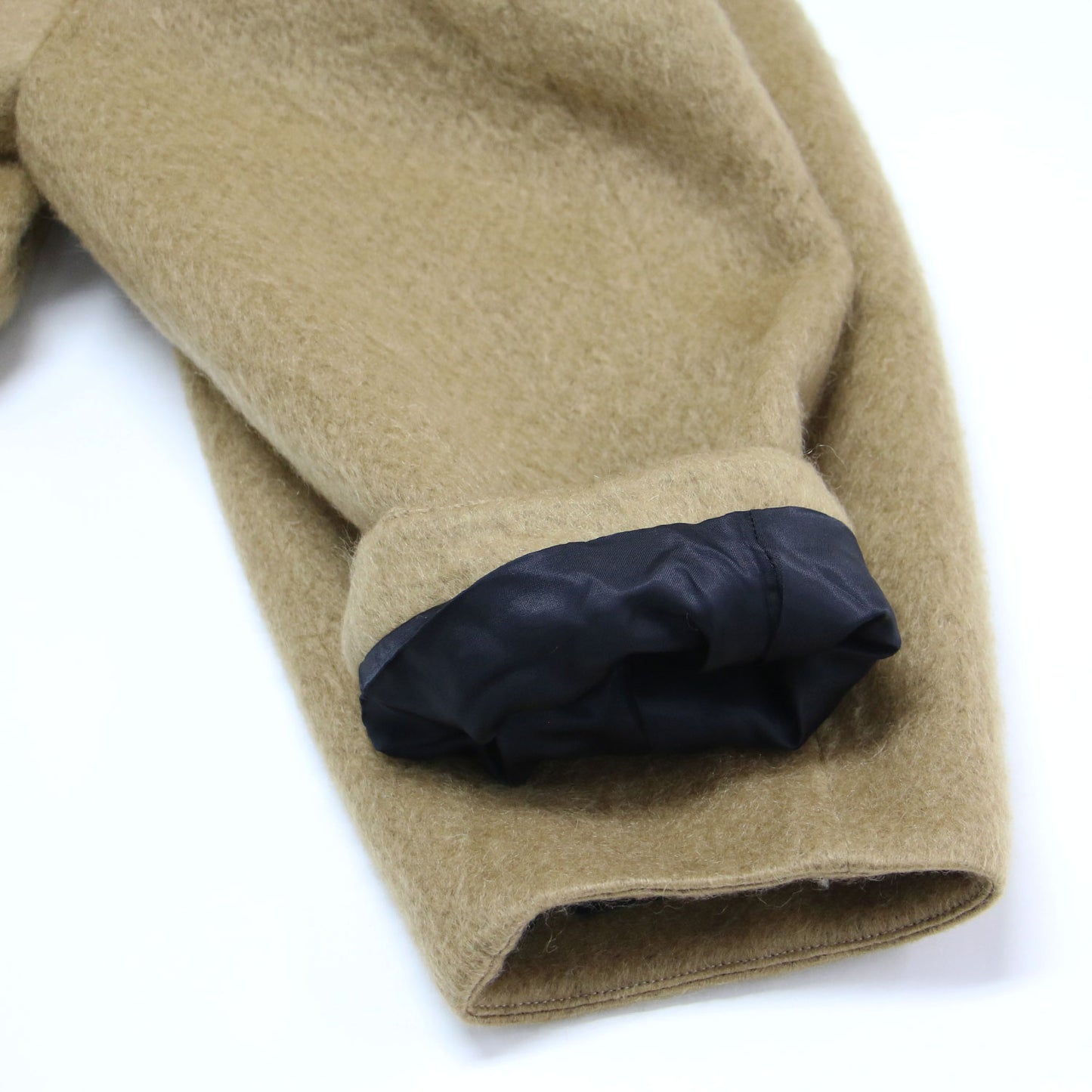 24秋冬 シャギー モヘヤ ロングコート / チェスターコート 長袖 ロング丈 テーラード タック