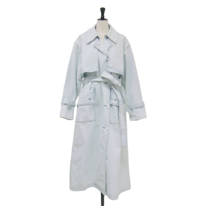 25春夏 ハイブリーチ トレンチコート / HI BREACH TRENCH COAT ロング デニム コート ベルト シザー ロゴ ボタン コットン