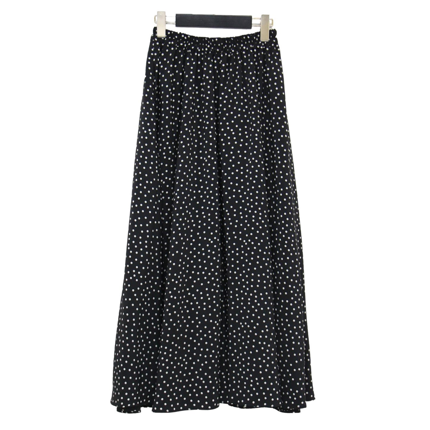 22秋冬 カーニバル ポルカドット フレアスカート / polka dot flared skirt Carnival ウエストゴム ロング丈 タック