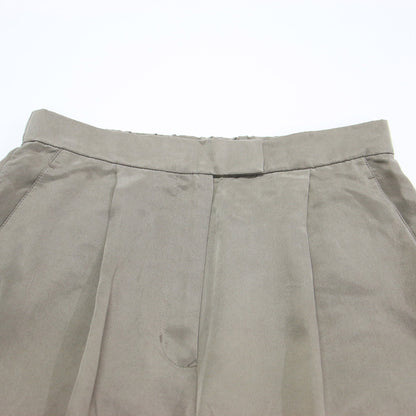25春夏 1タック フィブリルパンツ / ワイドパンツ ストレート サテン
