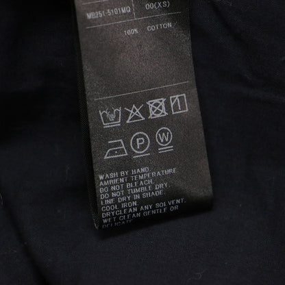 × martinique 別注 25春夏 コットンボイル ミリタリーシャツ / HAMPTON SHIRT COTTON VOILE 長袖 ボックスシルエット ラウンドヘム 刺繍 コットン