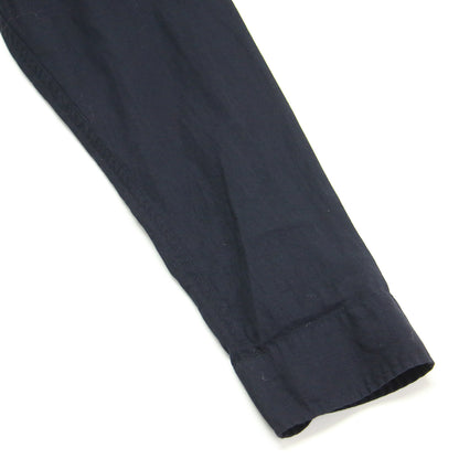 × martinique 別注 25春夏 コットンボイル ミリタリーシャツ / HAMPTON SHIRT COTTON VOILE 長袖 ボックスシルエット ラウンドヘム 刺繍 コットン