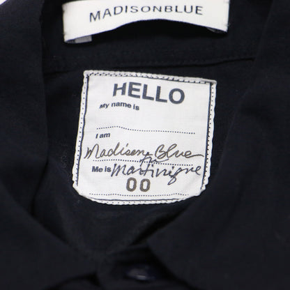 × martinique 別注 25春夏 コットンボイル ミリタリーシャツ / HAMPTON SHIRT COTTON VOILE 長袖 ボックスシルエット ラウンドヘム 刺繍 コットン