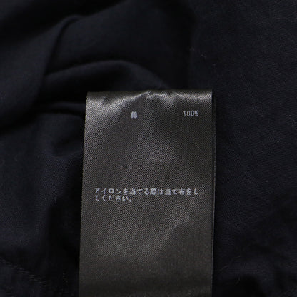 × martinique 別注 25春夏 コットンボイル ミリタリーシャツ / HAMPTON SHIRT COTTON VOILE 長袖 ボックスシルエット ラウンドヘム 刺繍 コットン