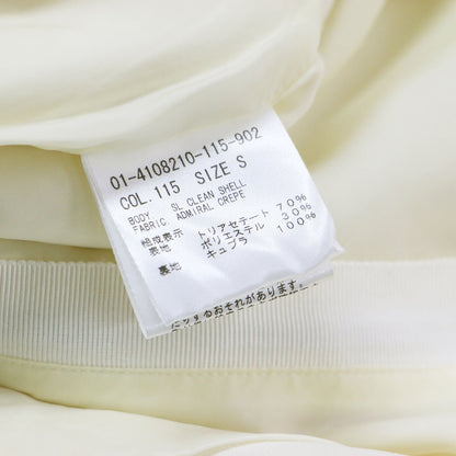 24春夏 バックファスナー ノースリーブ ブラウス / Admiral Crepe SL Clean Shell プルオーバー クルーネック コンパクト スリット