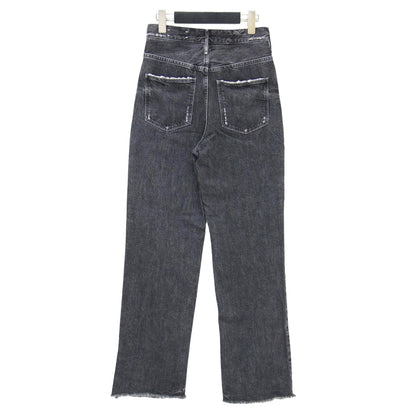 × Marisol 別注 24秋冬 ザ カズン ダメージ加工 デニムパンツ / THE COUSIN ハイウエスト ストレート 5ポケット カットオフ ユーズドライク コットン