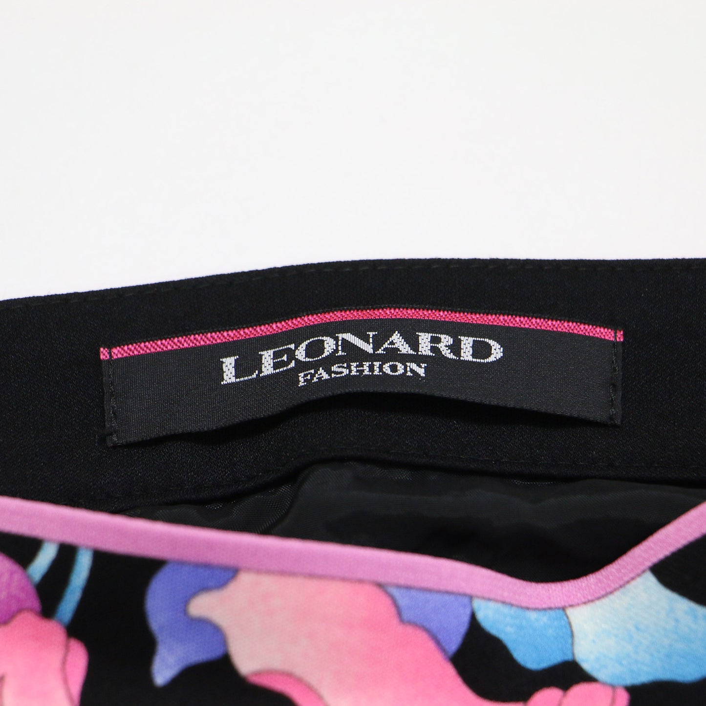 フラワープリント プリーツ スカート / ミモレ丈 フレア Aライン ブランドロゴ