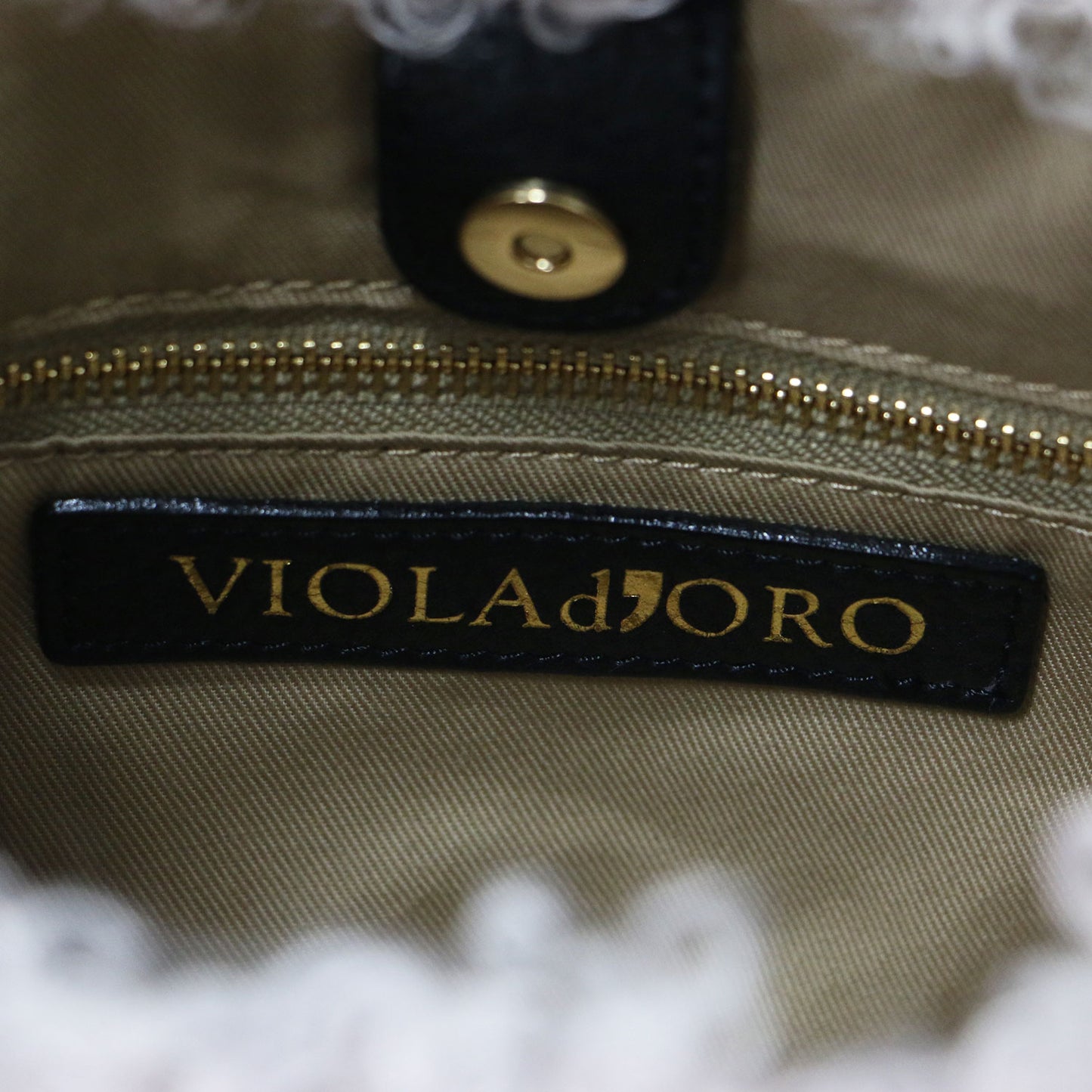 23秋冬 ELMO エコファー 2WAY ハンドバッグ / ELMO ショルダーバッグ タッセル チャーム ゴールド金具