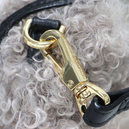 23秋冬 ELMO エコファー 2WAY ハンドバッグ / ELMO ショルダーバッグ タッセル チャーム ゴールド金具