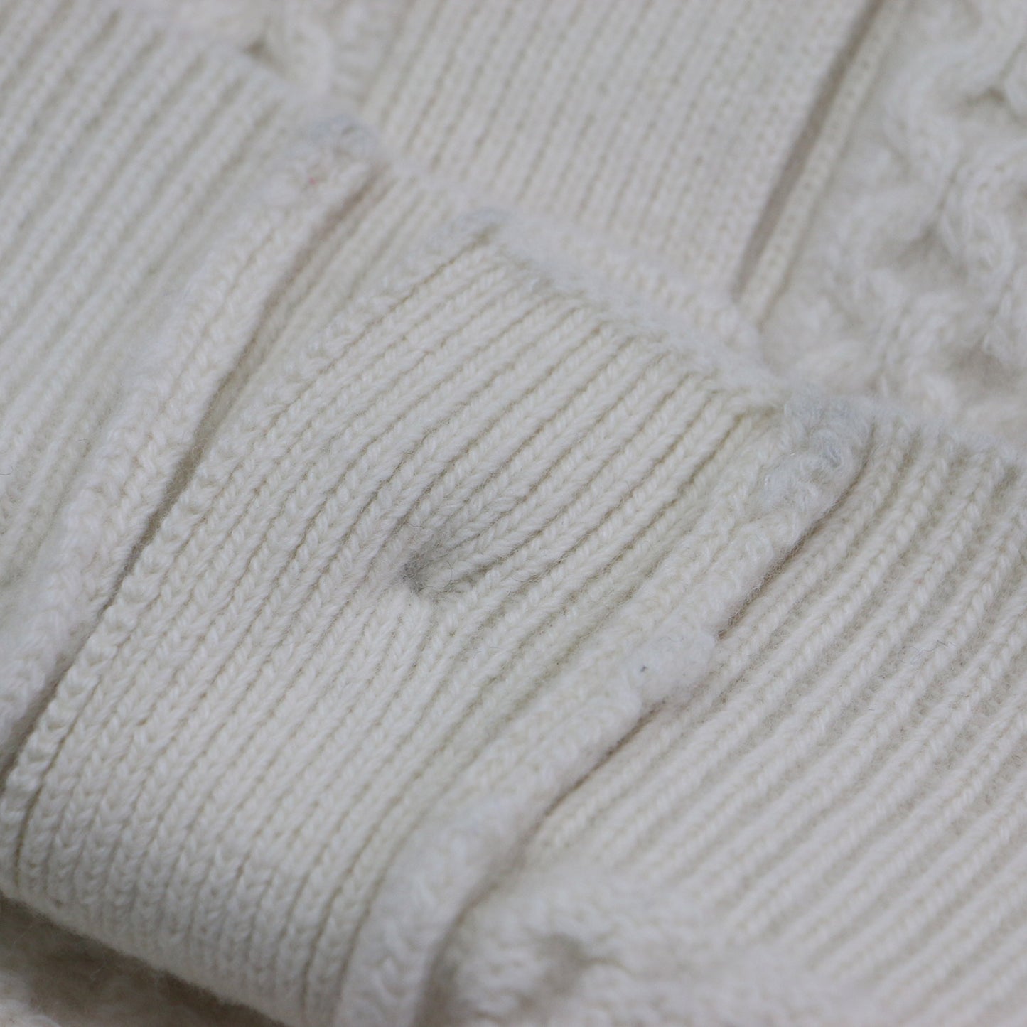 21秋冬 アランパターン ニット カーディガン / 長袖 Vネック ケーブル編み オーバーサイズ ウール