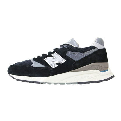 U998BL / ローカット レースアップ レザー スエード スニーカー
