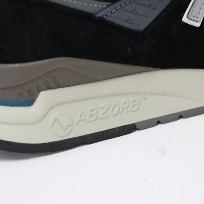 U998BL / ローカット レースアップ レザー スエード スニーカー